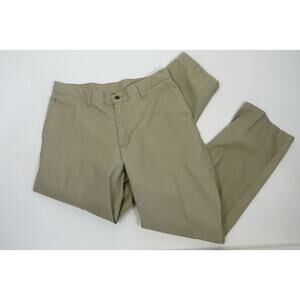 Lee Mens Khaki Pants Flat Front Beige Size 33X32